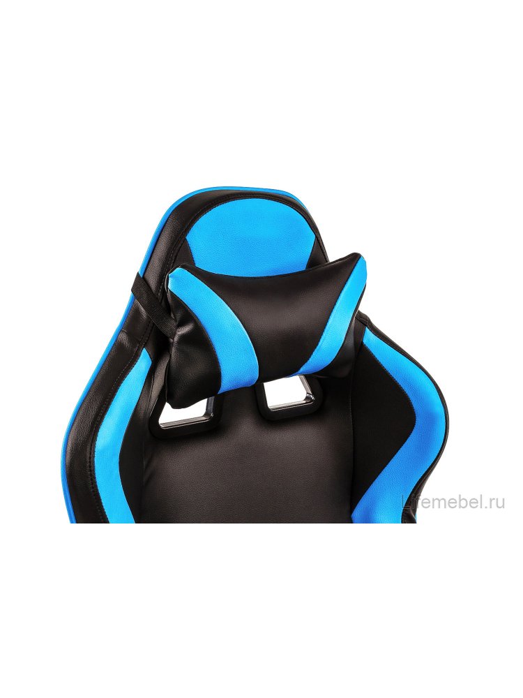 Компьютерное кресло Racer черное / голубое