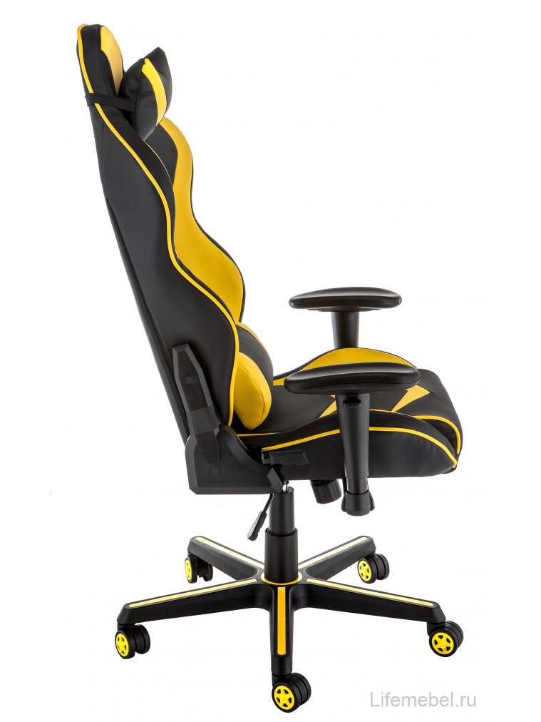 Компьютерное кресло Racer черное / желтое