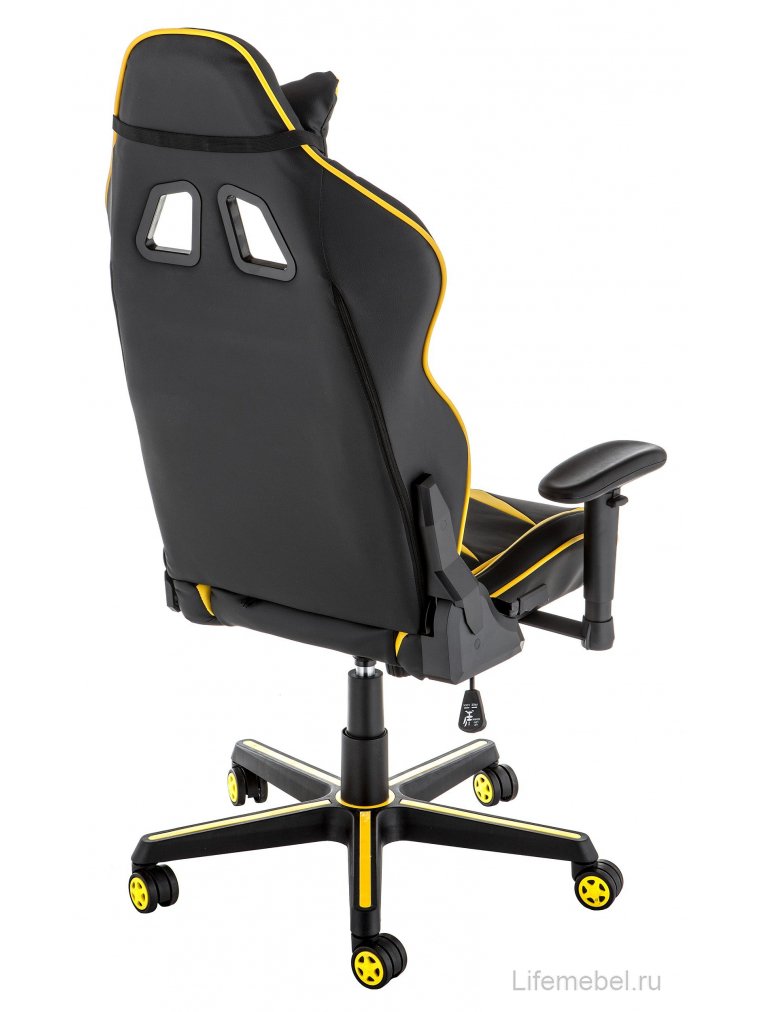 Компьютерное кресло Racer черное / желтое
