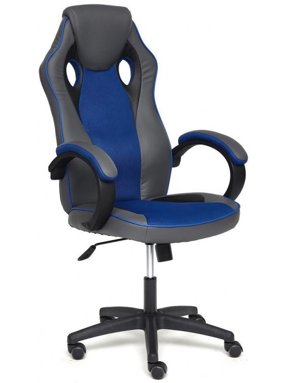 Компьютерное кресло Racer Gt New/Рейсер Гт Нью металлик / синий 36/10