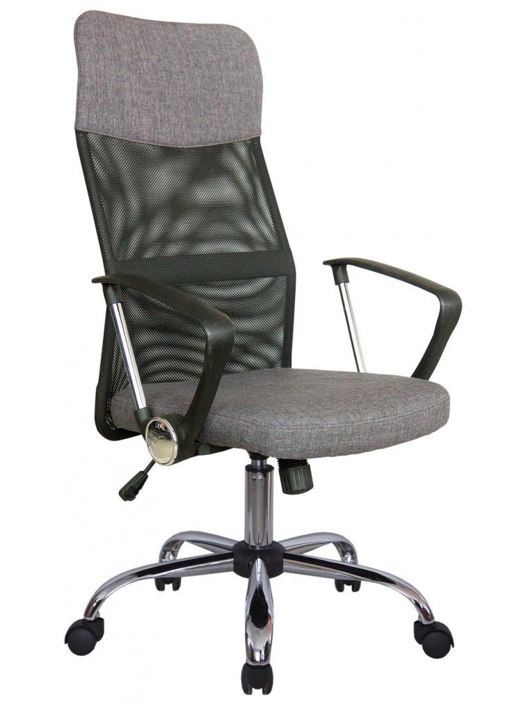 Компьютерное кресло RCH 8074 F серая ткань / чёрная сетка
