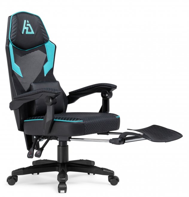 Компьютерное кресло Record 2 черное / голубое