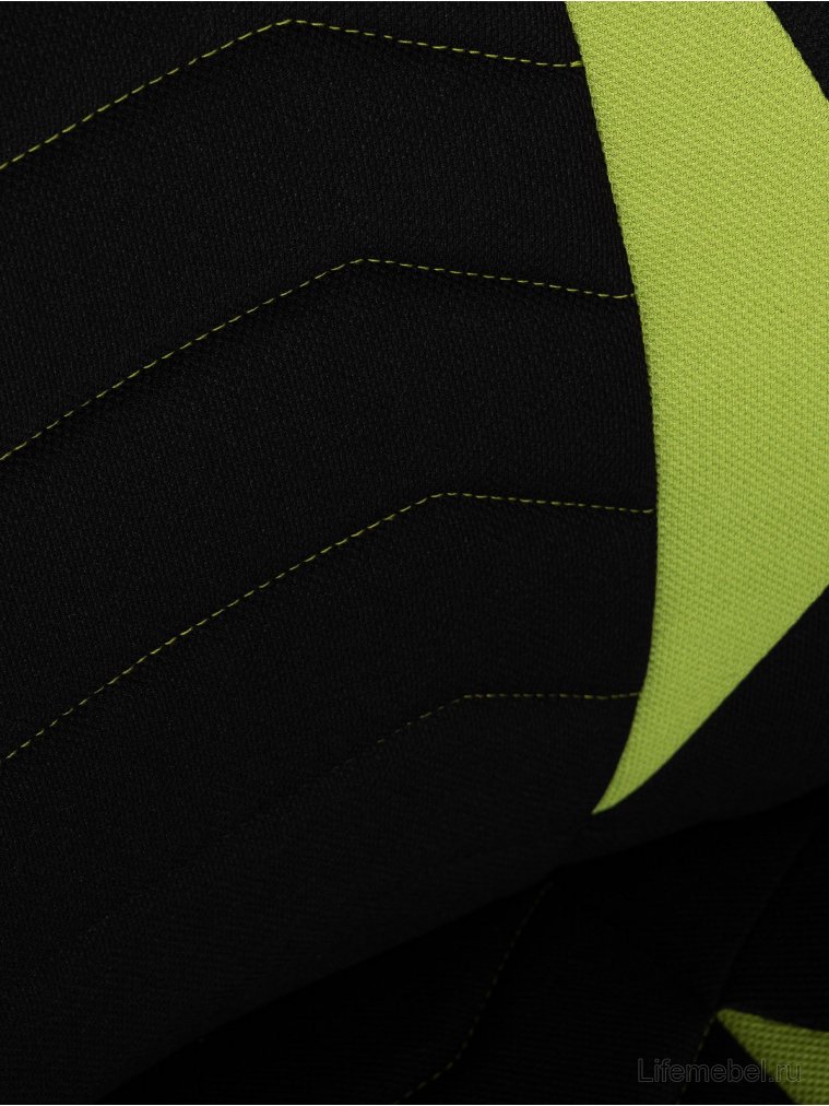 Компьютерное кресло Rick черно-светло-зеленая ткань / черный