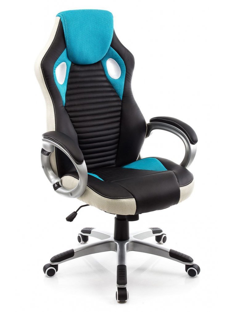 Компьютерное кресло Roketas голубое