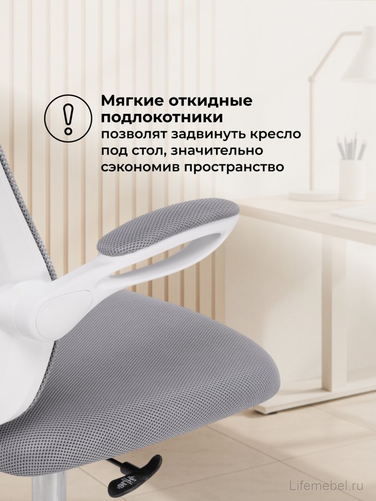 Компьютерное кресло Salem gray / white