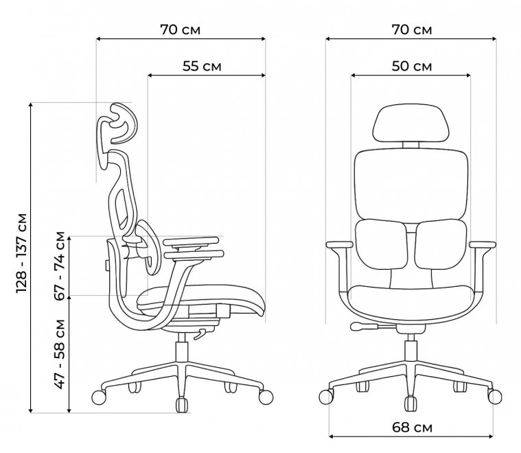 Компьютерное кресло Samur white / black