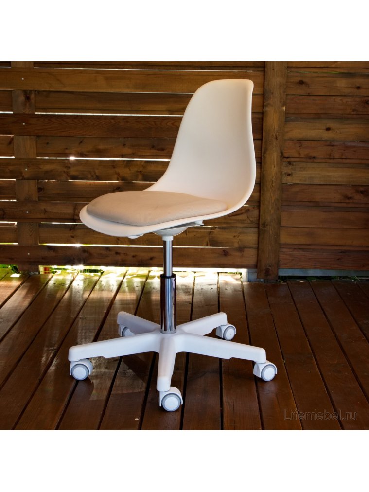 Компьютерное кресло Смузи белый / белый / бежевый