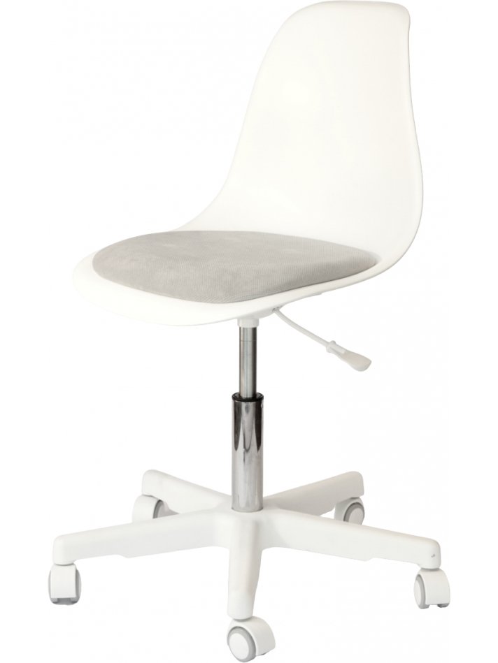 Компьютерное кресло Смузи белый / белый / серый