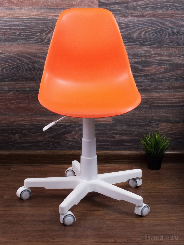 Компьютерное кресло Смузи белый / оранжевый