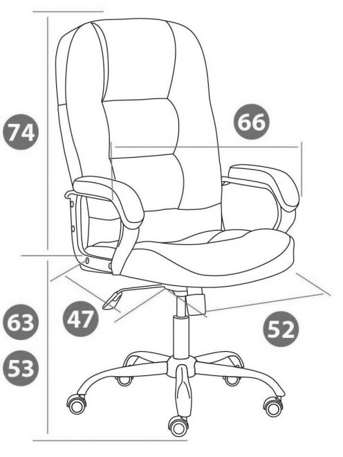 Компьютерное кресло СН9944 22 черный / хром