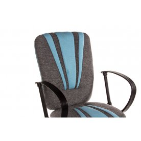 Компьютерное кресло «Спектрум» (Spectrum) серый / голубой / ткань