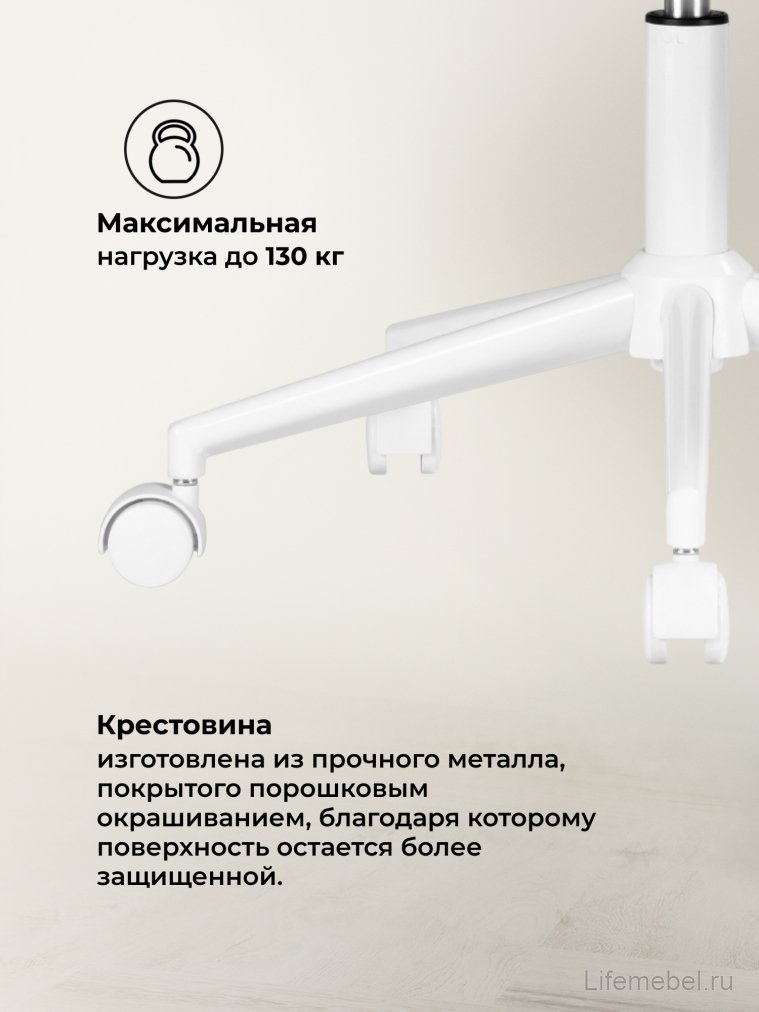 Компьютерное кресло Стронг светло-серый / белый