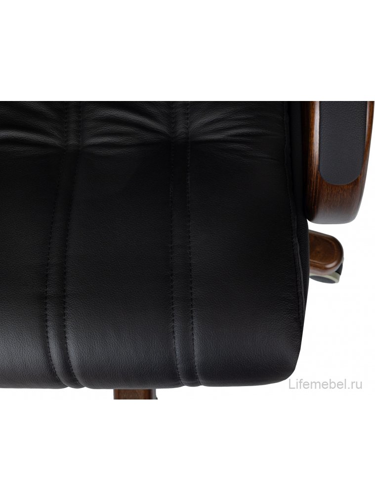 Компьютерное кресло T-9932Walnut кожа черный