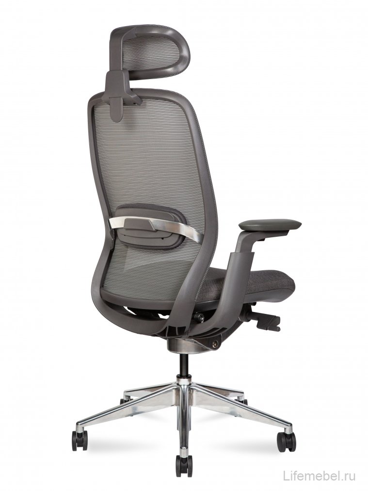Компьютерное кресло Tesla aluminium серый