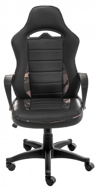 Компьютерное кресло Tomen черное / камуфляж