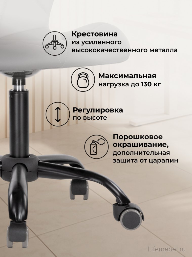 Компьютерное кресло Вальд экокожа серое