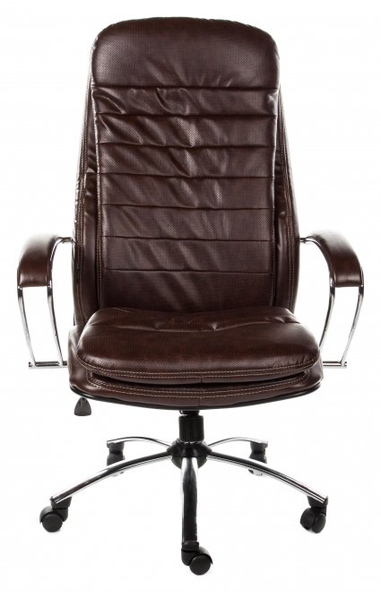 Кресло Maru экокожа / хром коричневое