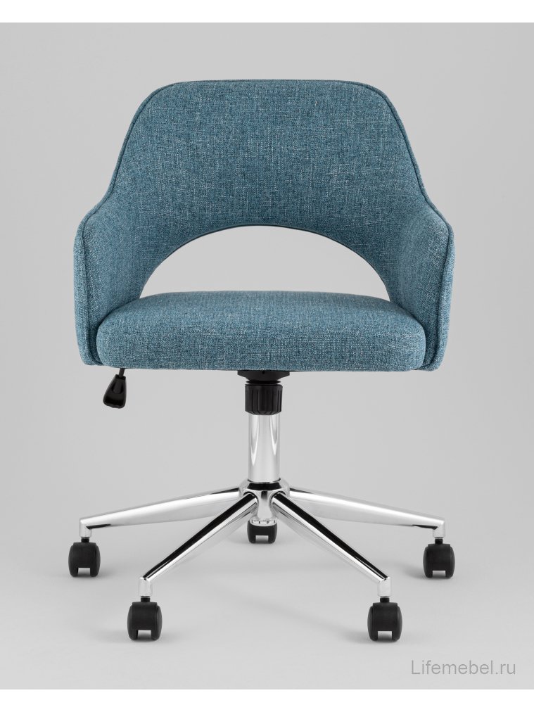Кресло офисное Кларк рогожка синий