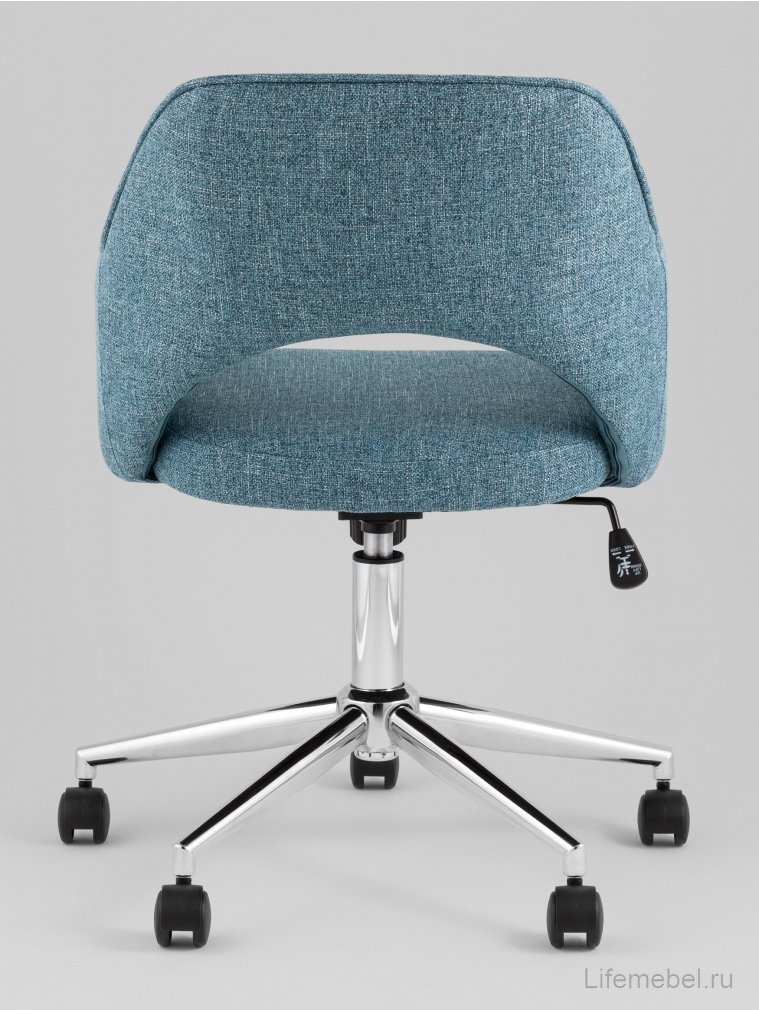 Кресло офисное Фелиция рогожка синий
