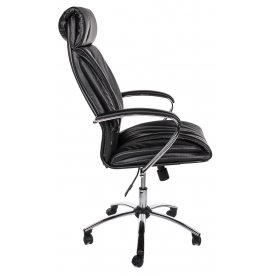 Кресло Randolf экокожа / хром черное