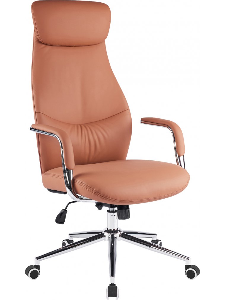 Кресло руководителя Everprof Bell экокожа коричневый