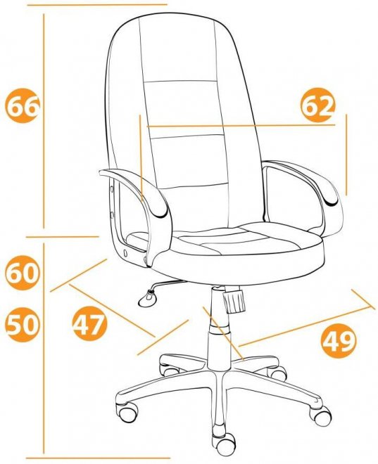 Компьютерное кресло СН747 черное