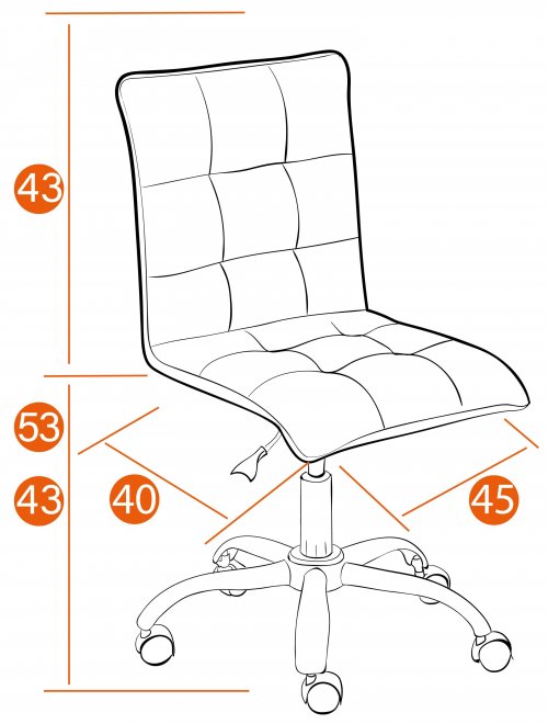 Компьютерное кресло Zero СС флок серый 29