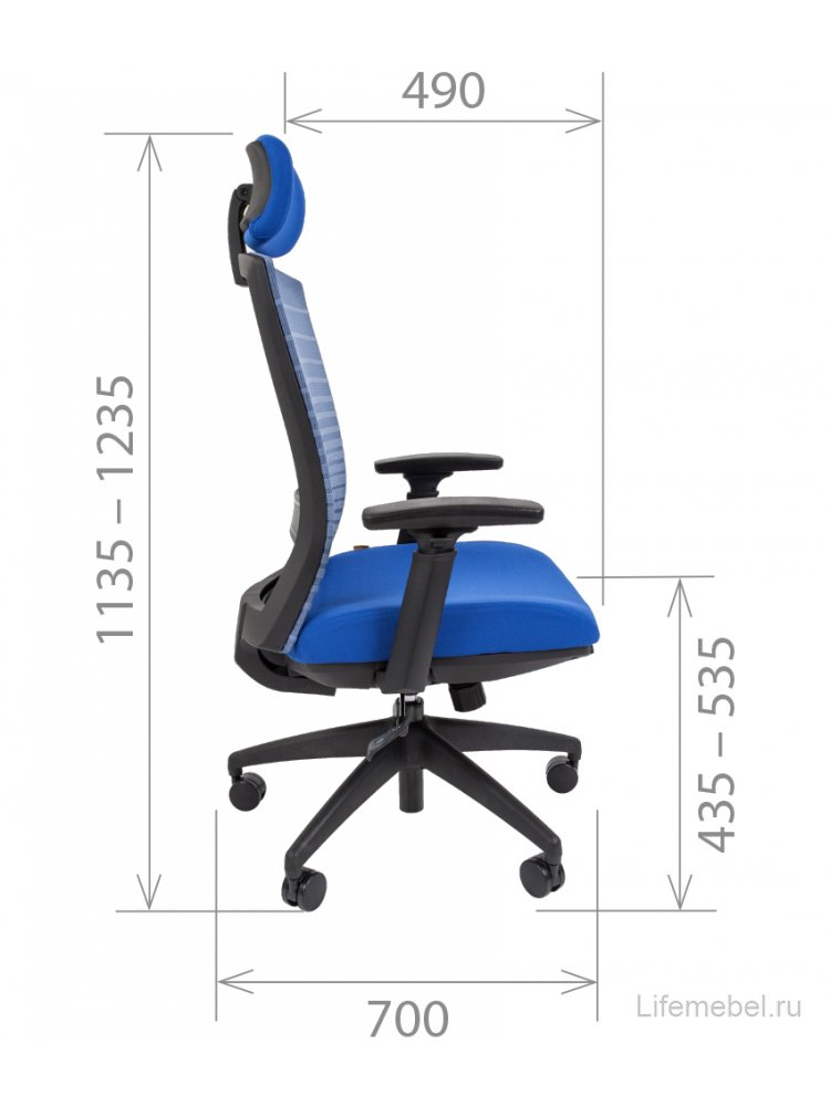 Офисное кресло Chairman СН 285 синее
