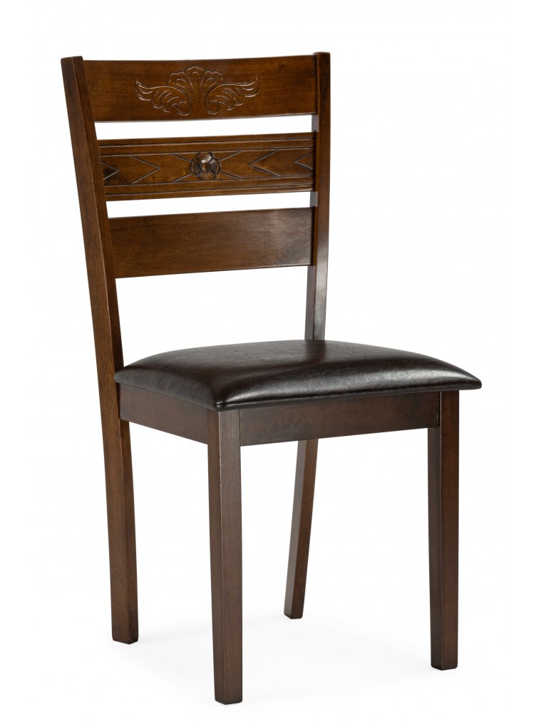 Стул Simol темно-коричневый / коричневый