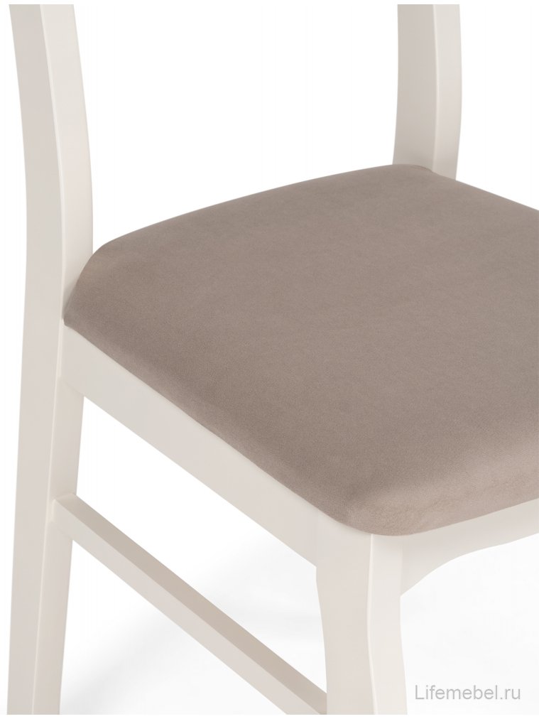 Деревянный стул Амадиу бежевый / молочный