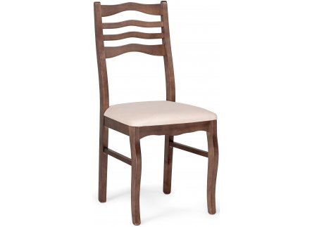 Деревянный стул Амадиу бежевый / орех