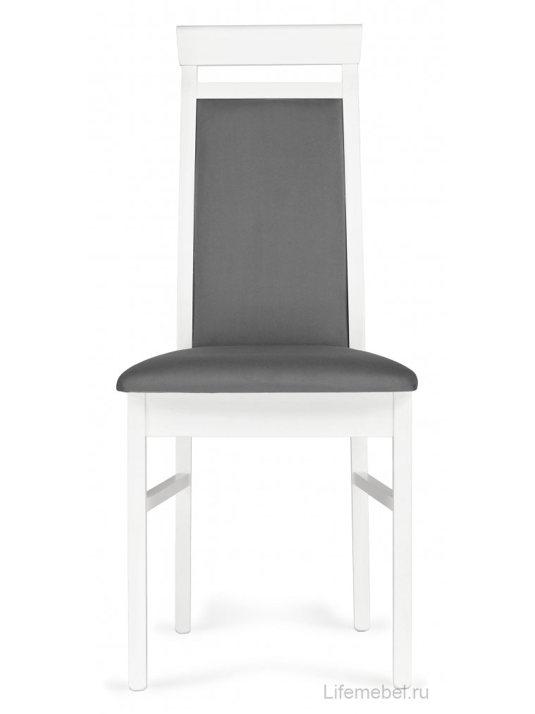 Деревянный стул Амиата серый / белый