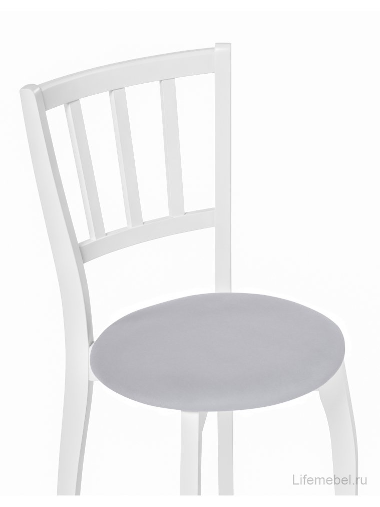 Деревянный стул Айра серый / белый