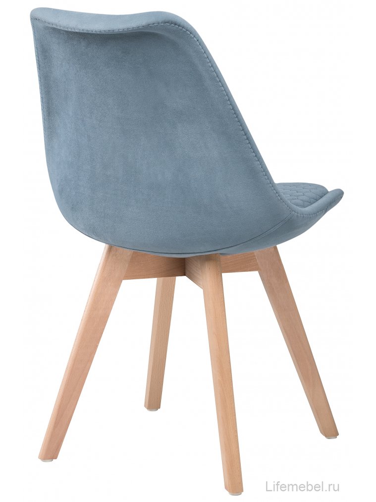 Деревянный стул Bonuss light blue / wood