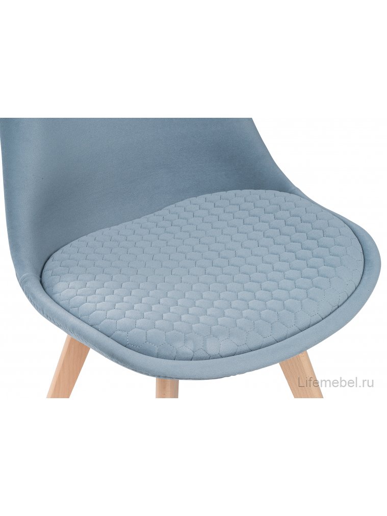 Деревянный стул Bonuss light blue / wood