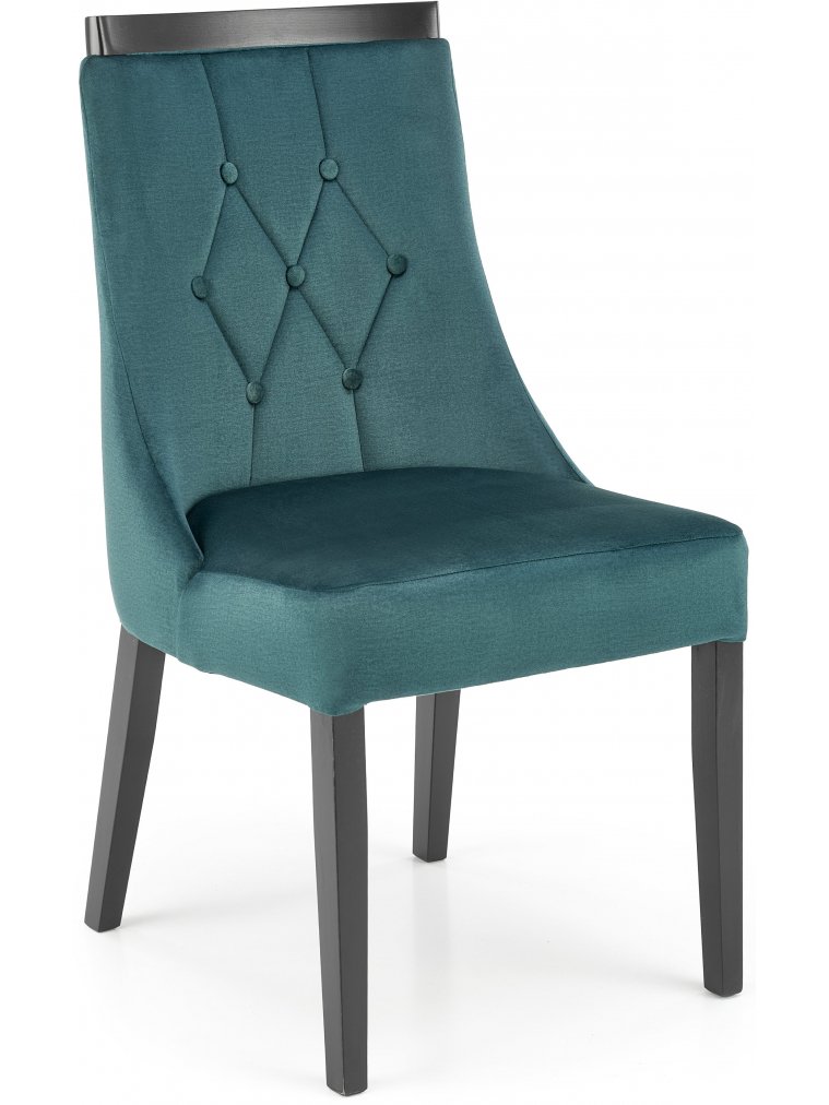 Деревянный стул Джорет зеленый / черный