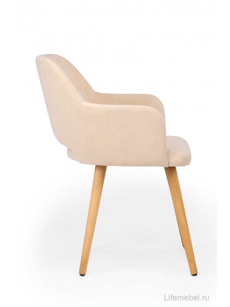 Деревянный стул Эолин 360 бежевый (glory 03) / светлое дерево