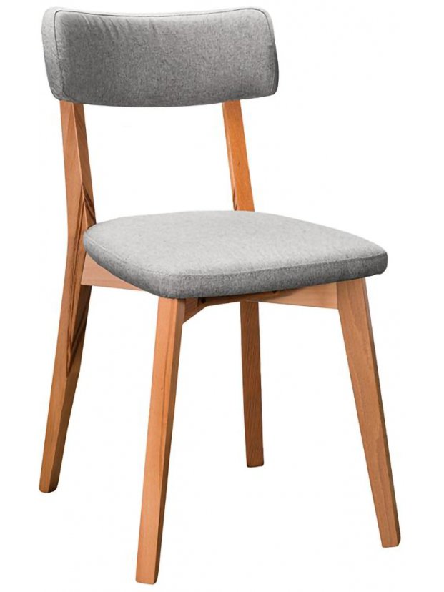 Деревянный стул Эрик грей / натуральный