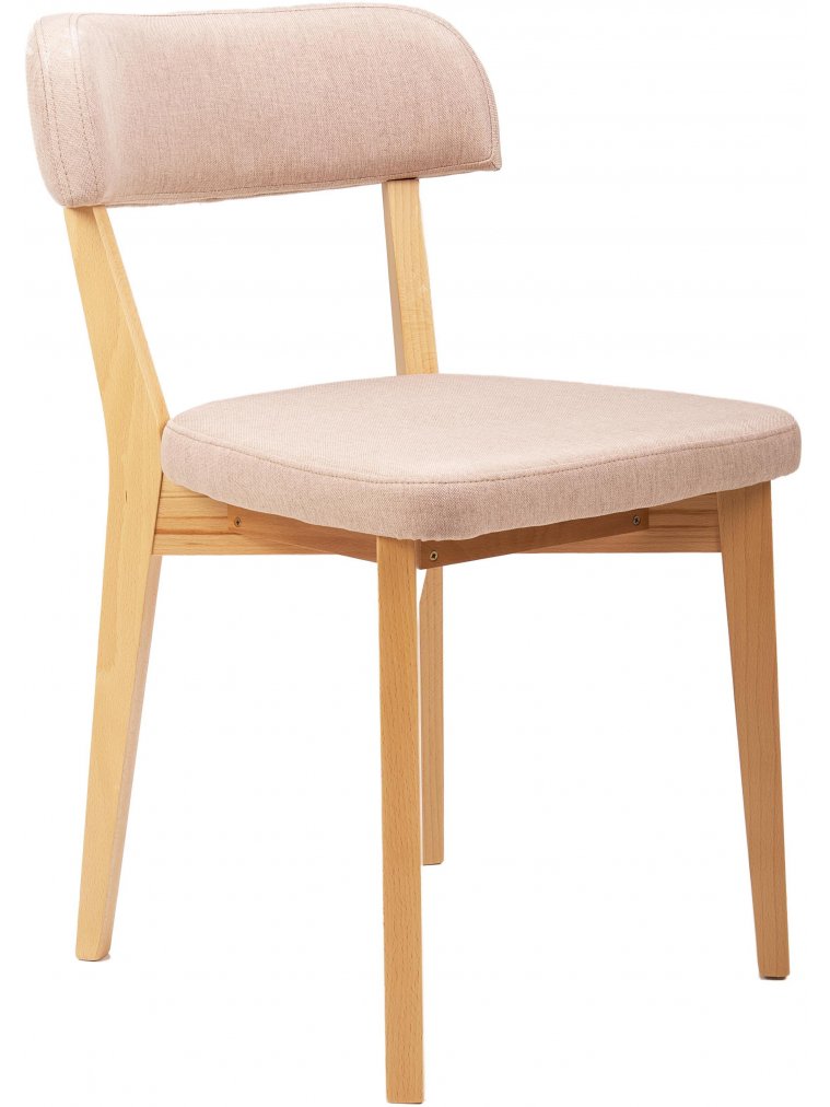 Деревянный стул Франк кремовый / натуральный бук