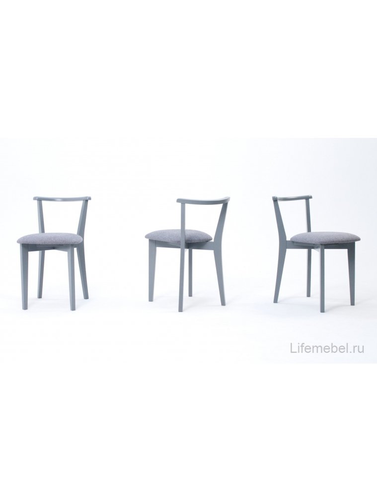 Деревянный стул Франк ПМ серый / графит