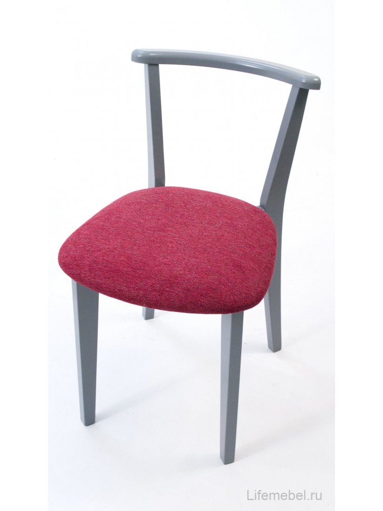 Деревянный стул Франк ПМ серый / красный