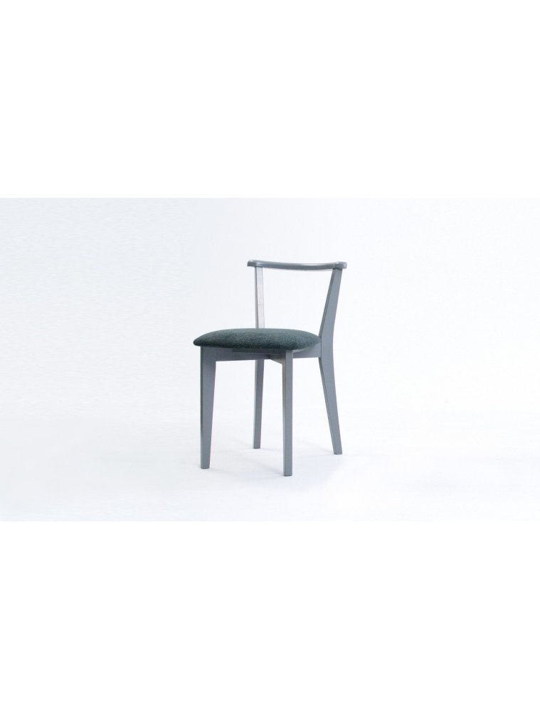 Деревянный стул Франк ПМ серый / зелёный