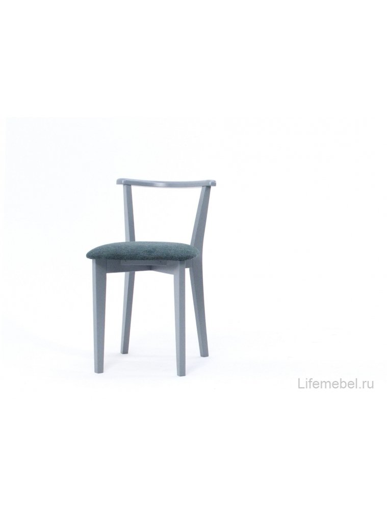 Деревянный стул Франк ПМ серый / зелёный