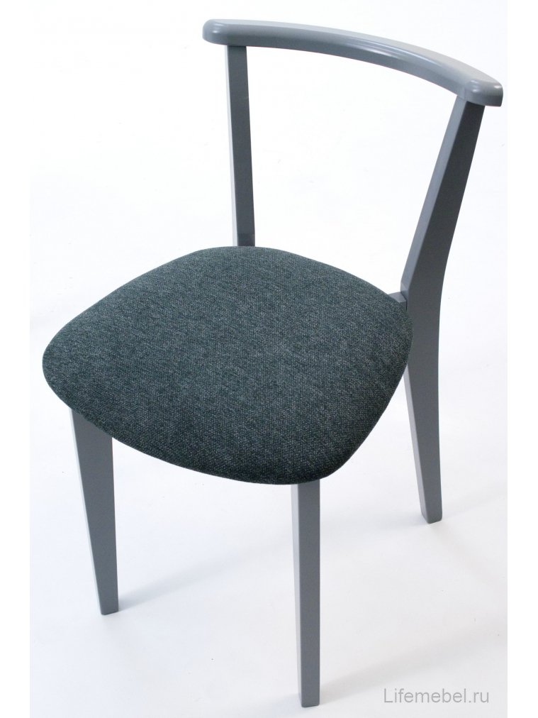 Деревянный стул Франк ПМ серый / зелёный