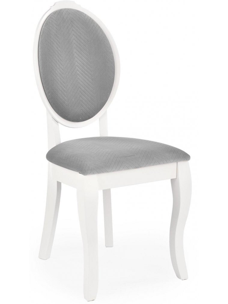 Деревянный стул Гетис белый / серый