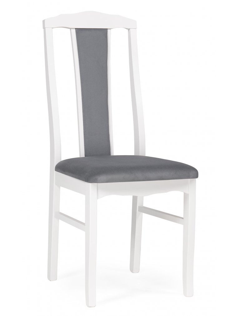 Деревянный стул Гроджин серый / белый