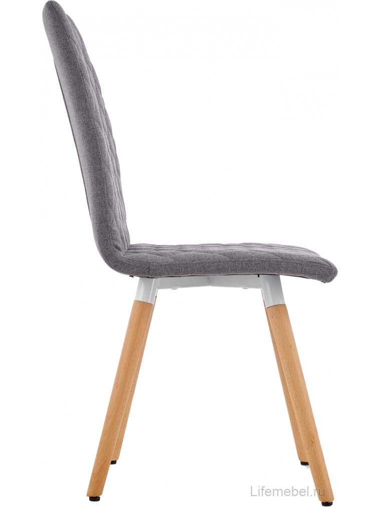 Деревянный стул K282 серый / натуральный