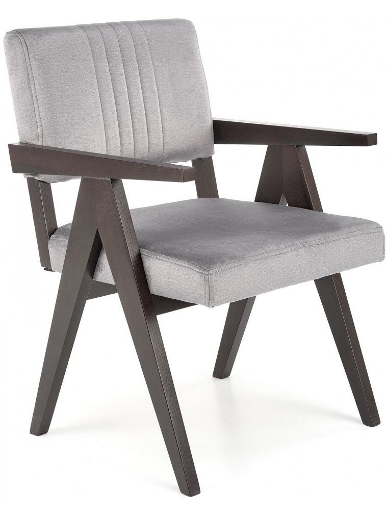 Деревянный стул Катернин серый / черный