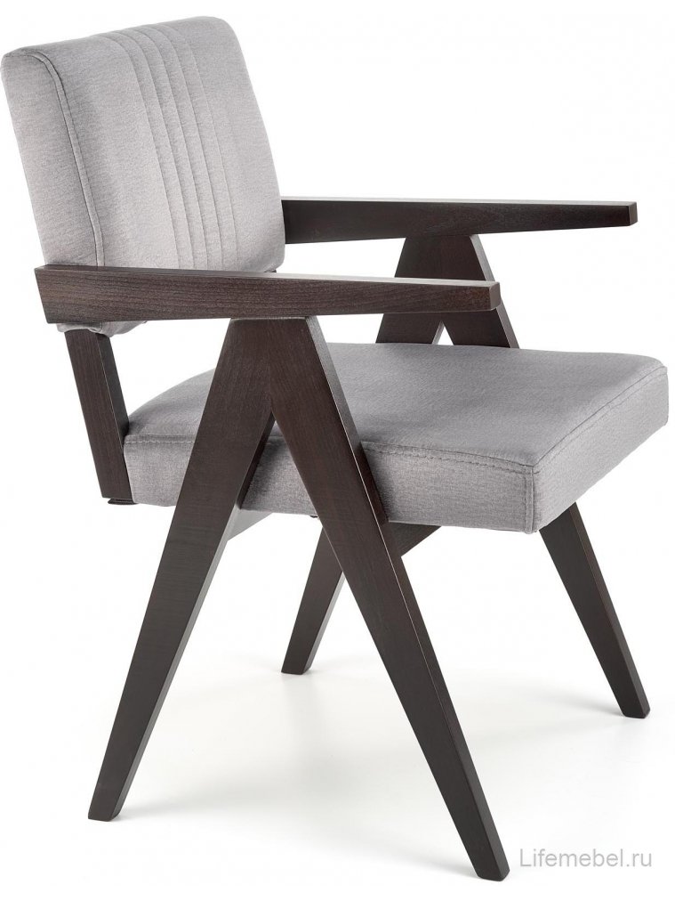 Деревянный стул Катернин серый / черный