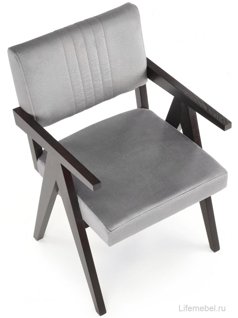 Деревянный стул Катернин серый / черный